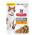 hills-science-plan-sachets-patee-pour-chat-adulte-sterilise-1-6-au-poulet-a-la-truite-a-la-dinde-au-saumon-85g