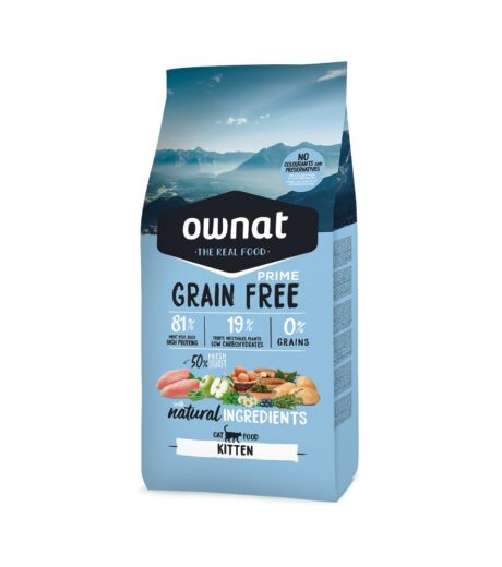 Ownat Grain Free Kitten pour Chaton (sans céréale) 3kg
