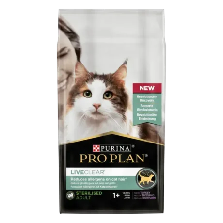 Pro Plan LiveClear Sterilised Adult 1+ Riche En Dinde 1.5kg