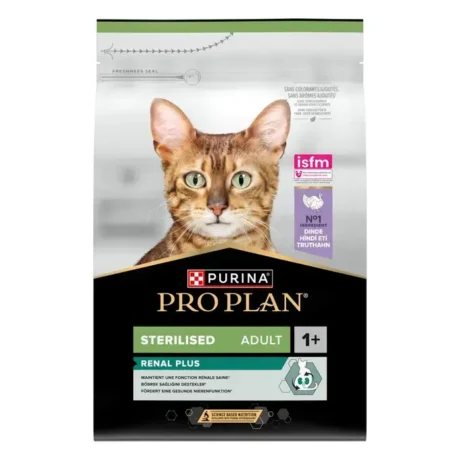 Pro Plan Sterilised Adult Renal Plus dinde pour chat ( 1.5Kg | 3Kg )